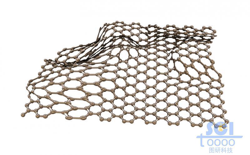 柔軟彎曲的石墨烯片