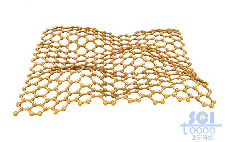 柔軟彎曲的石墨烯片