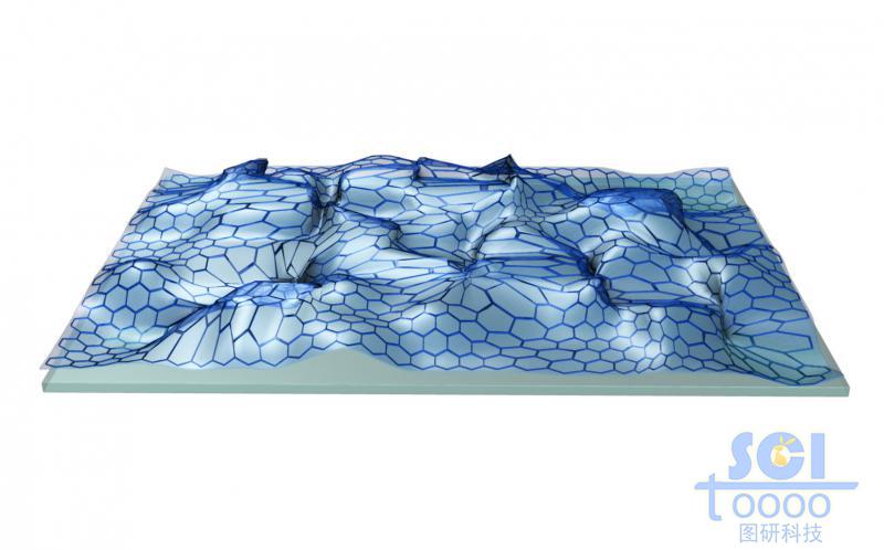 柔軟彎曲的石墨烯片