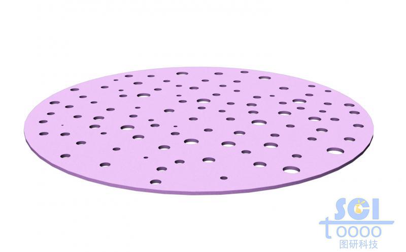 圓形的隨機(jī)多孔膜材料