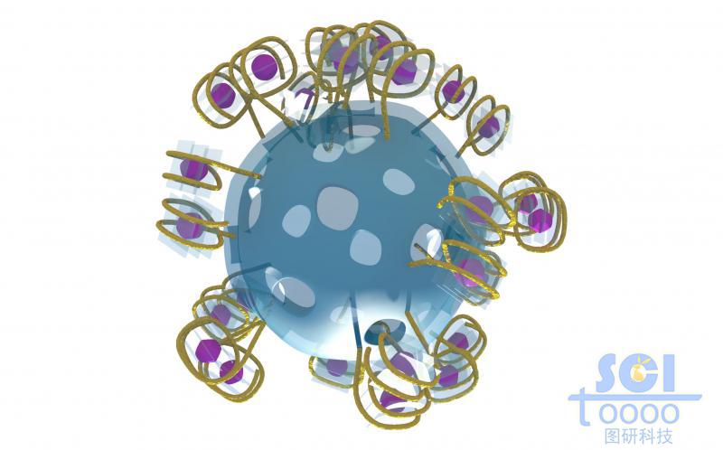 表面負載四季子封閉藥物的介孔硅