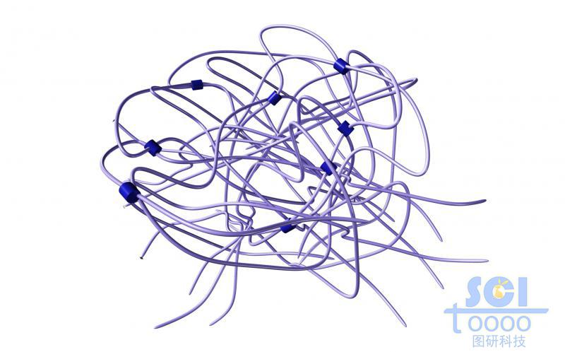 高分子鏈段交聯(lián)纏繞形成的結(jié)構(gòu)內(nèi)嵌吸附納米藥物