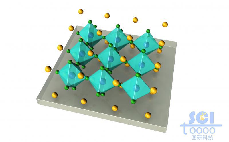 帶底板的八面體晶體結構陣列