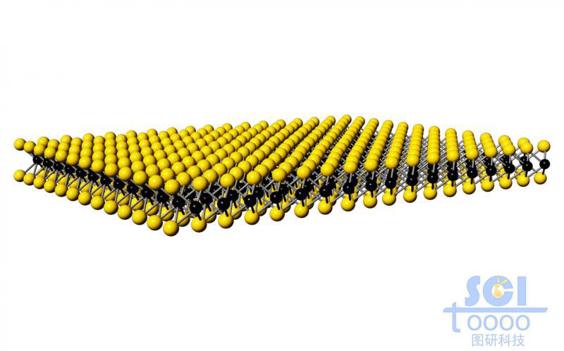 標(biāo)準(zhǔn)硫化鉬片層結(jié)構(gòu)