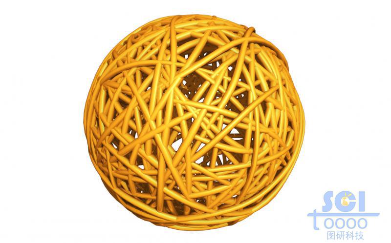 高分子鏈段交聯(lián)纏繞形成的籠狀結(jié)構(gòu)