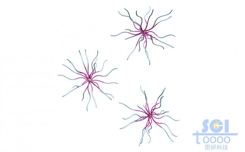 表面兩個嵌段的ps覆蓋的金球
