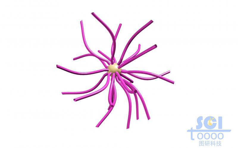 表面一個嵌段的ps覆蓋的金球