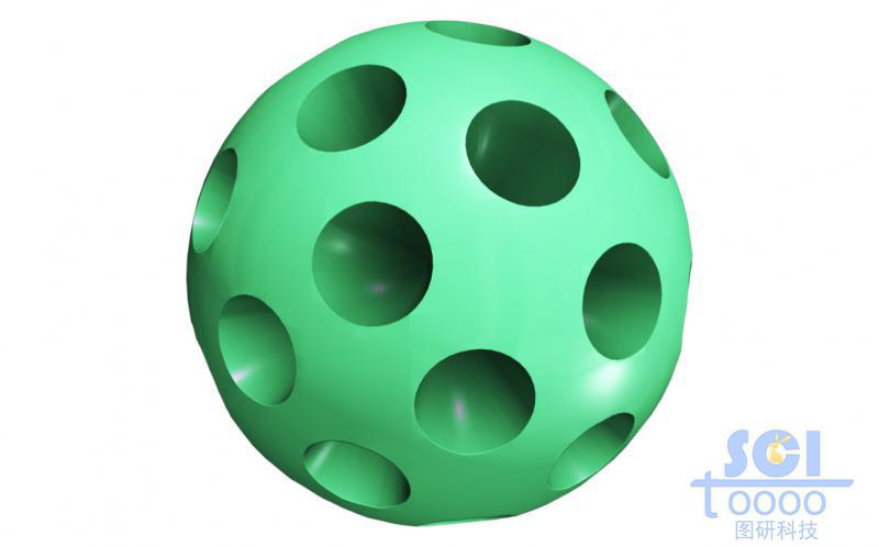 放射狀孔道的介孔球