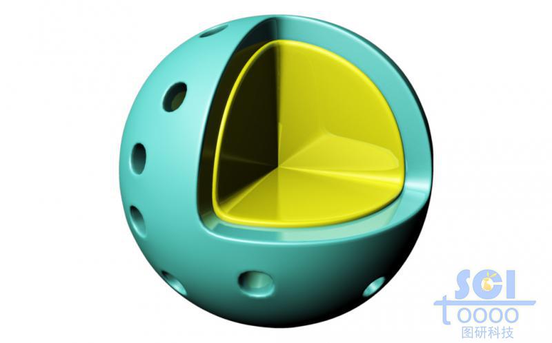 內(nèi)部填充的介孔球