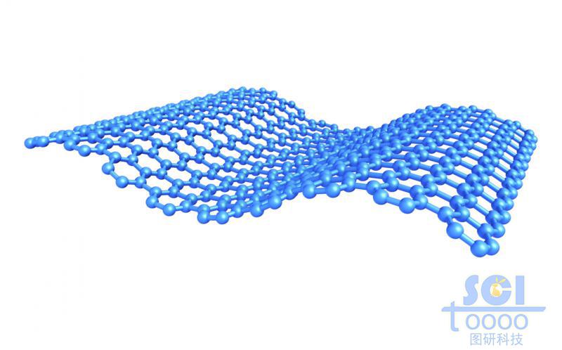 柔軟彎曲的石墨烯片