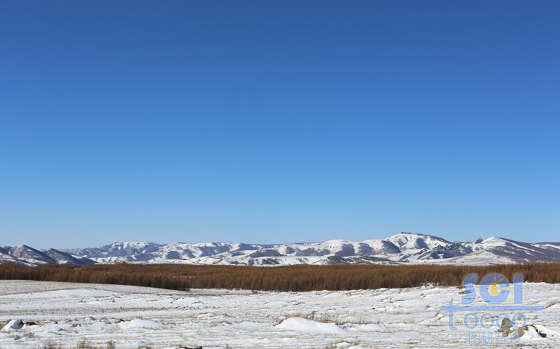 藍天雪地