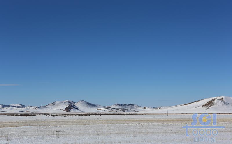 藍天雪地