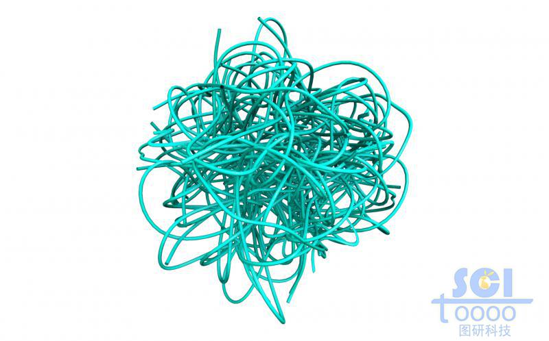 高分子鏈段交聯(lián)纏繞形成的結(jié)構(gòu)