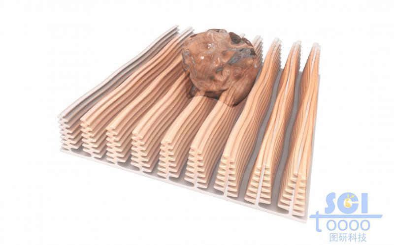 氧化硅多級塔型結構與水滴