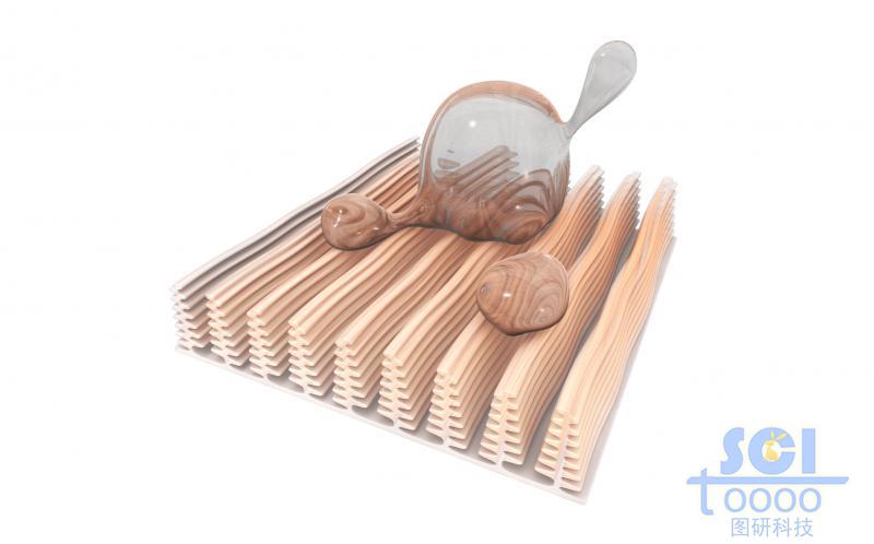 氧化硅多級塔型結(jié)構(gòu)與水滴