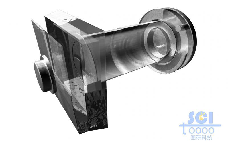 半剖面帶葉片的凈化器通風(fēng)口