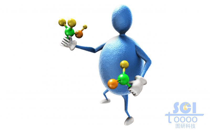 拿分子/球棒的細菌小人