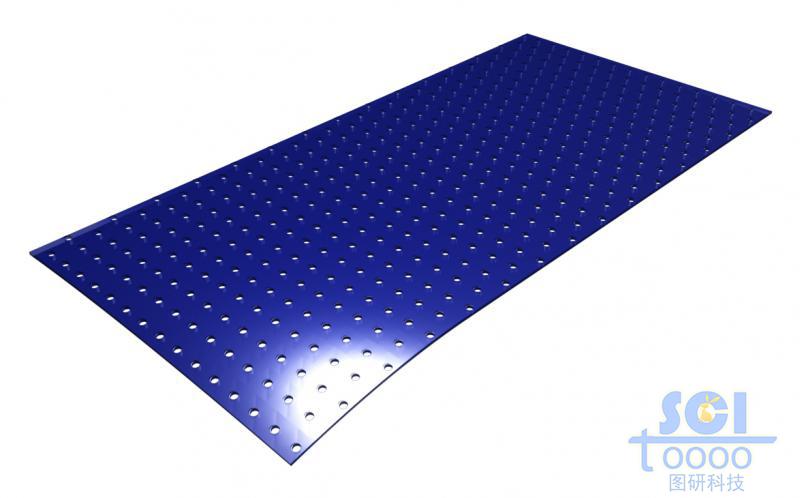表面均勻打孔的光子晶體板