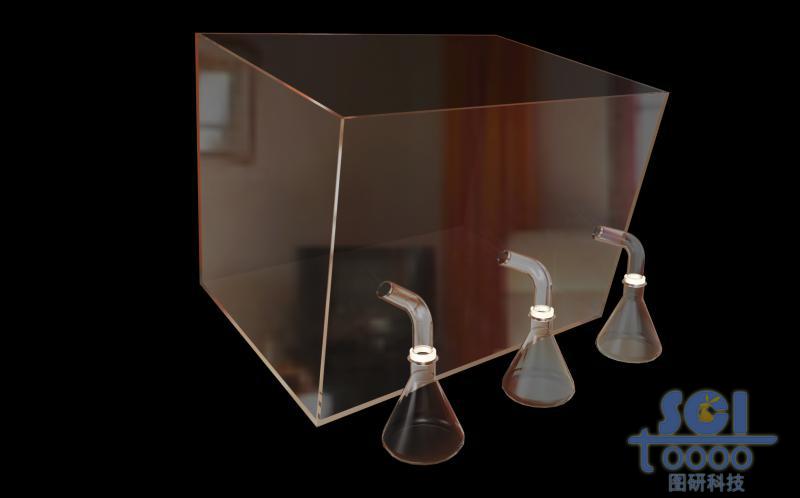 三出口的透明反應裝置/分離裝置