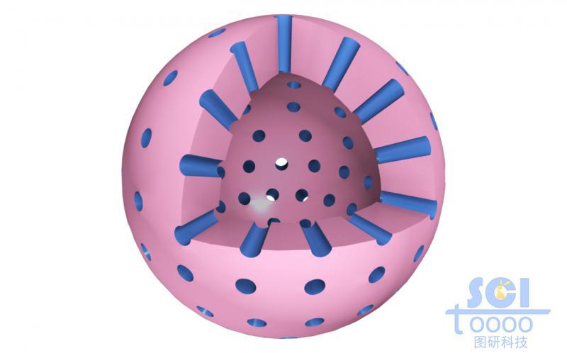 孔道內(nèi)填充其他有機物質(zhì)的介孔空心球