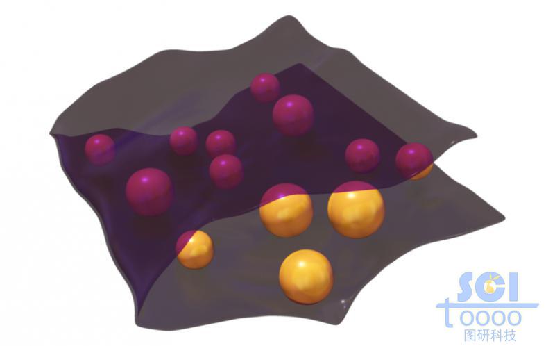 折疊的夾層狀透明膜內包裹納米硅/金屬元素