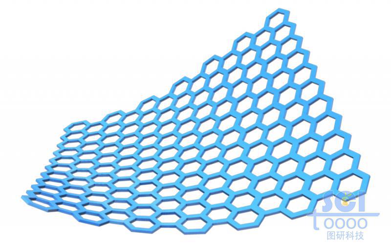 起伏的石墨烯結構