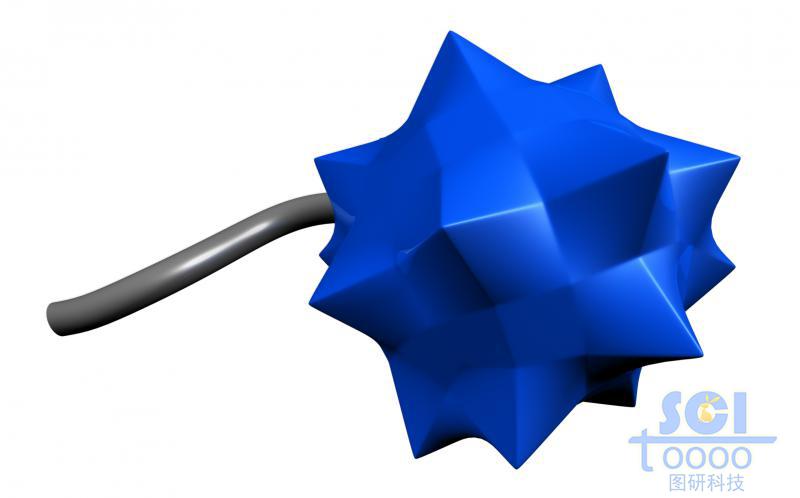 高分子鏈段與靶頭/分子模式圖/單體結構