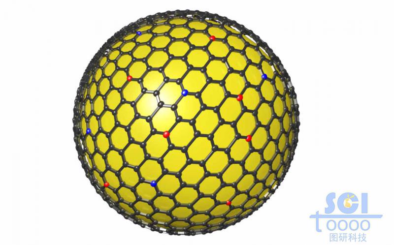 表面包裹雜化六元環(huán)石墨烯的金屬球