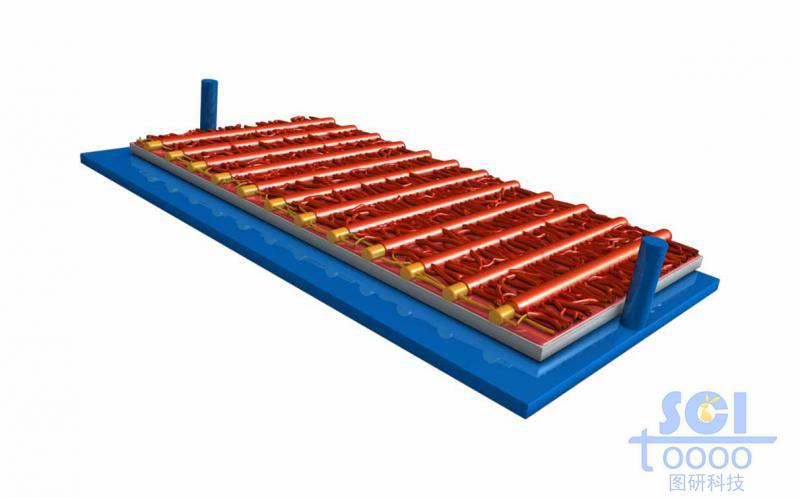 高分子鏈段堆積形成的疏水膜