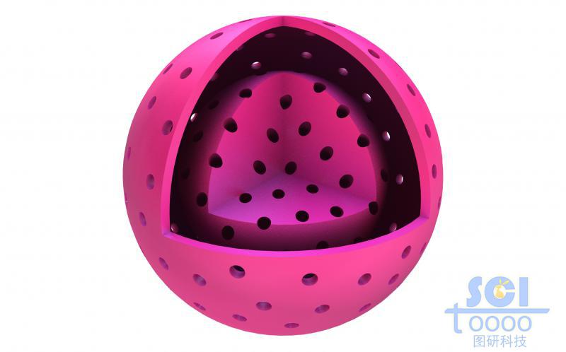 內(nèi)部實(shí)心中空的介孔球